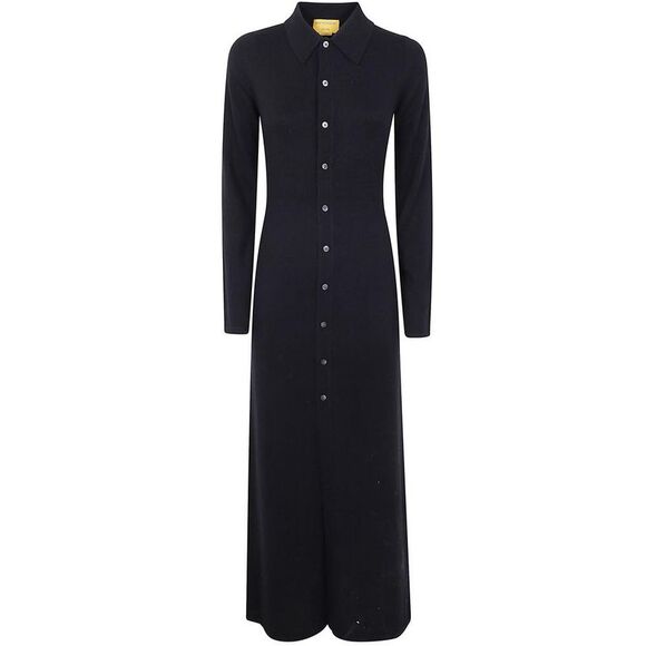 GUEST IN RESIDENCE Dresses & Skirts - GUEST IN RESIDENCE Long Sleeve Knit Maxi Dress Women BLACK Dresses